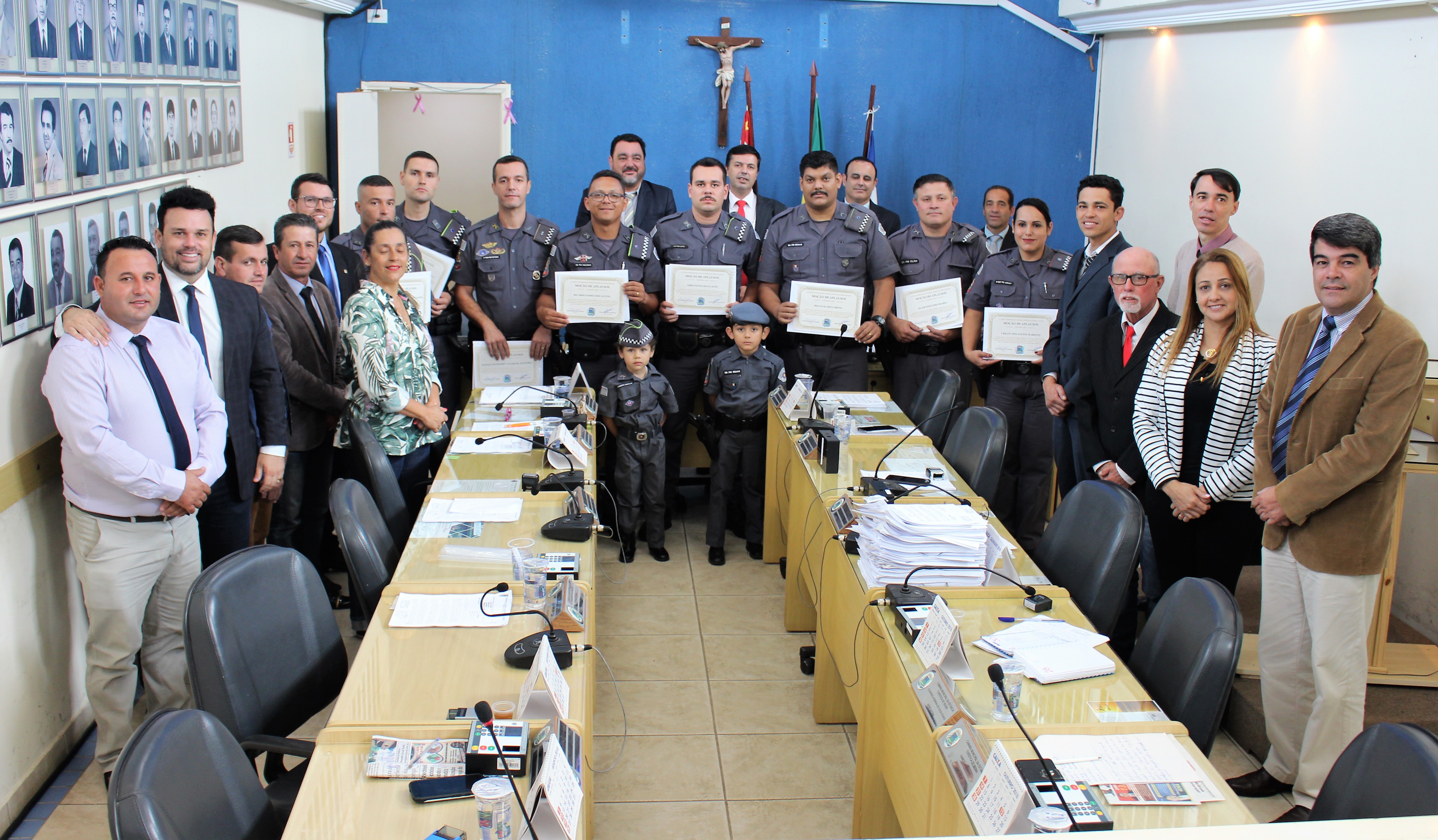 Polícia Militar recebe homenagem dos vereadores de Ibiúna